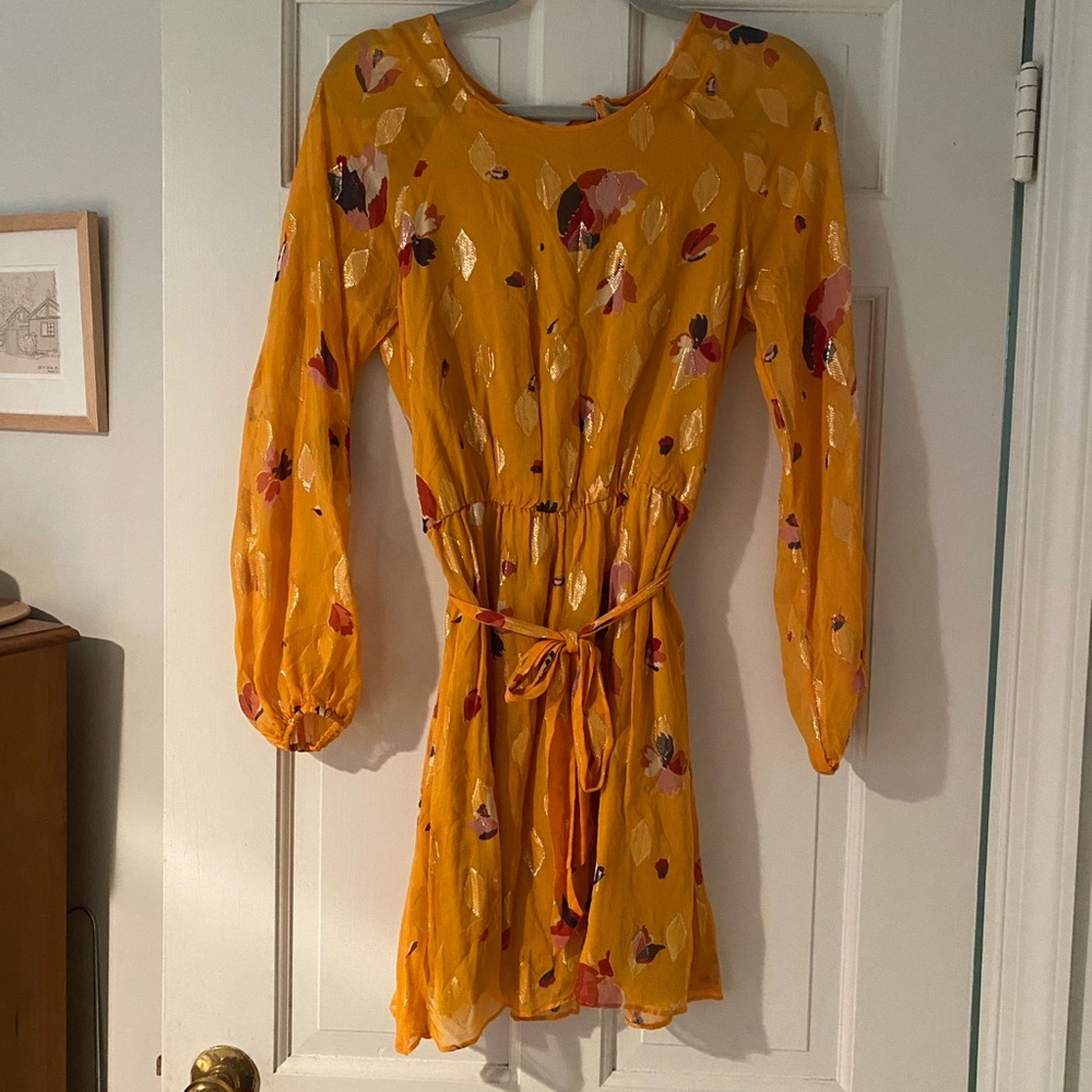 Sezane Yellow Dress